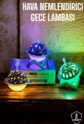 Resim Genel Markalar Hava Nemlendirici Masa Ve Gece Lambası Usb Projeksiyon Aromaterapi 