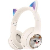 Resim Sunix Wireless 5.3 Stereo Kedili Kulak Üstü Bluetooth Kulaklık Beyaz Blt-45 