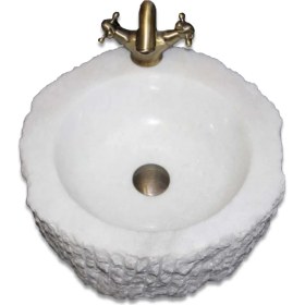 Resim Mym Kristal Beyaz Batarya Çıkışlı Patlatma Lavabo 