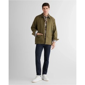 Resim Gant Erkek Yeşil Oversize Fit Fermuarlı Logolu Gömlek 3824313T.301 