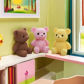 Resim Mini Ayı Figürleri Canlı Renklerde - Reçine El Yapımı, Gençler Odası, Oturma Odası veya Araba Dekoru İçin Mükemmel - Pil Gerektirmez - Gençler ve Koleksiyoncular İçin İdeal Hediye, Gençler Odası Aksesuarı|Oyuncağı Dekor|Detaylı Dokulu, Ayı Ev Dekoru 