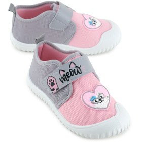 Resim Gezer Yazlık Kız Çocuk Rahat Taban Cırt Cırtlı Ayarlanabilir Keten Günlük Ayakkabı 