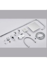 Resim Faumix Cktitan304 Krom Yağmurlama Tepe Duş Seti Krom 