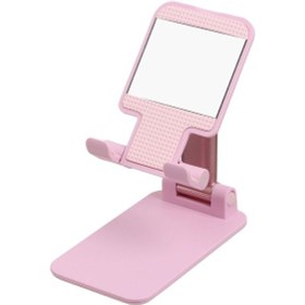 Resim Teleskopik Uzayıp Kısalan Model Masaüstü Telefon Tutucu Aynalı 