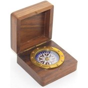 Resim Kutulu Pirinç Pusula Model 2 