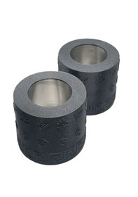 Resim Mottopi 2 Adet Tek Kadehli Ehlikeyf Kilim Motifli Siyah / Termojelli Paslanmaz Çelik, Donarak Soğutan 