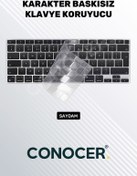 Resim CONOCER Macbook Air 2020 13 Inc M1 A2337 / A2179 Uyumlu Türkçe Q Klavye Slim Klavye Koruyucu Kılıf 