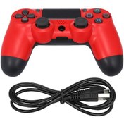 Resim Symbee Ps4 Kablolu Oyun Kumandası - Çift Çubuklu, Kırmızı Renk Seçeneği 