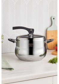 Resim Karaca Retro İndüksiyon Tabanlı Düdüklü Tencere 8 Lt 