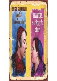 Resim münir özkul adile naşit turşu suyu yeşilçam mini ahşap poster 