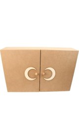 Resim UltraMint Sağlam ve Şık Ham Mdf Ecza Dolabı, Güvenle Kullanılır ve Düzen Sağlar 