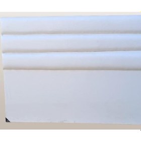 Resim Başlık Dk Çift Kişilik 150'lık Model Suni Deri Beyaz Kumaş Dolgun Dilimli El Yapım 