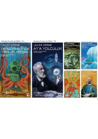 Resim İş Bankası Modern Klasikler Dizisi Jules Verne 6 Kitap Set Denizler Altında Yirmi Bin Fersah, Ay'a Yolculuk, Zacharius Usta, Buzullar Arasında B 