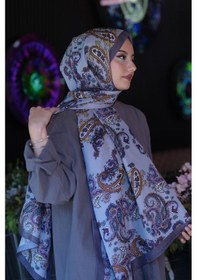 Resim Afvente Paisley Desen Füme Soft Pamuk Şal Çok Renkli 