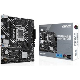 Resim Asus Prıme H610m-k D4 Argb Intel H610 Lga1700 Ddr4 3200 Hdmı M2 Usb3.2 Aura Rgb Matx 
