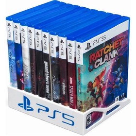 Resim Ps5 Oyun Standı Playstation 5 Oyun Tutucu & Düzenleyici Masaüstü Ve Raf Tipi Beyaz Oyun 