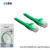 Resim S-Link Sl-Cat606Gr 0.6M Cat6 Kablosu Yeşil 