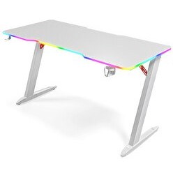 Resim Karr Gaming Thunder RGB Aydınlatmalı 140x65 CM Oyuncu Masası Beyaz 