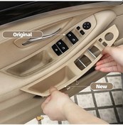 Resim Dashanshop Bmw 5 Serisi F10 F11 F18 Sol İç Kapı Kolu Kapağı Oyster Abs Düğmeli 2010-2017 