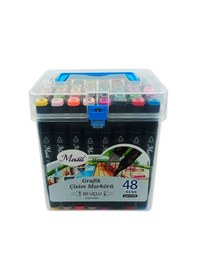 Resim Masis Çift Taraflı Twin Grafik Marker Kalem Seti 48 Renk 