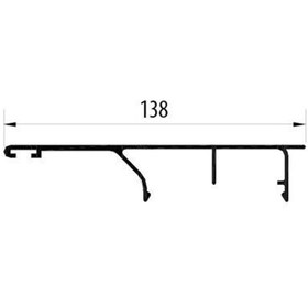 Resim Albatur Alüminyum 3 Metre Alın Kapama (ALB-M50 9765 410) 