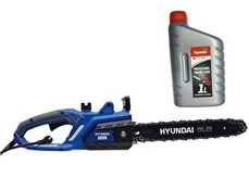 Resim Hyundai HYC210 2000W 41 CM Kılavuz Elektrikli Testere (Zincir Yağı Hediye) 