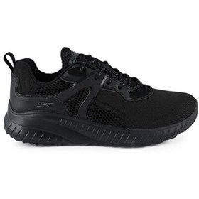 Resim Skechers Bobs Squad Chaos 117237-BBK Kadın Spor Ayakkabı Siyah 