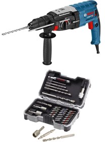 Resim Bosch Gbh 2-28 Darbeli Kırıcı Delici Matkap + Beton Delme&vidalama Seti 43 parçalı 