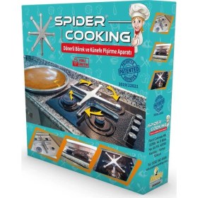 Resim Centrepoint Spider Cooking Gold Döküm Dönerli Börek Künefe Pişirme Aparatı 