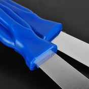 Resim 1 adet Tekerlek Bileme Bloğu Giderici, Yapışkanlı Astarlı Ağırlıkların Giderilmesi İçin Metal Kazıyıcı, Araba Lastik Tamir Kesici, Paslanmaz Çelik, Çok Yönlü Kullanım, Uygulanabilir Modeller İçin Ürün Detayları 