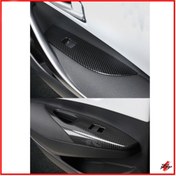 Resim Genel Markalar Toyota Corolla İçin Uyumlu Kapı Kolu Kolçak Kaplama - Karbon (2019+) 