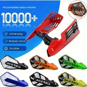 Resim Tongdashop Siyah Beyaz Ktm Yamaha Honda Exc Crf Universal Motosiklet El Koruyucuları 360 Derece Dönebilen Kaymaz Tasarım 