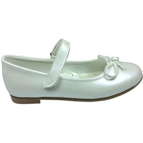 Resim Ortopedikal Ortaç Kız Çocuk Babet Abiye Ekru Krem Rugan Bıyık Krem 