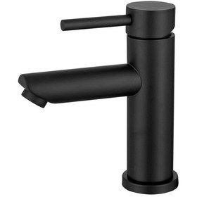 Resim Sardıcı Lavabo Bataryası Siyah Kaplama Çift Su Girişli Yüksek Model 