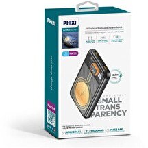 Resim Zuidid Phixi Ultimate ZW13 10.000mAh Wireless Transparan Powerbank - Siyah 