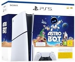 Resim PlayStation Sony, Pack Console PS5 Slim Édition Standard, avec 1 Manette Sans Fil DualSense + Jeu Astro Bot (code de téléchargement) - Édition limitée 