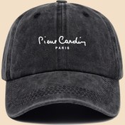 Resim 1 adet "Pierre Carding Paris" Siyah Beyzbol Şapkası - Ayarlanabilir, Nefes Alabilir, Rahat, Vintage Trucker Stili ile Beyaz Harf Baskısı, Açık Hava Aktiviteleri, Sporlar, Balıkçılık, Plaj, Partiler, Doğum Günleri için İdeal, Aile ve Arkadaşlar için Mükemmel Hediye, Açık Hava Sporları Şapkası | Vintage Trucker Şapkası | Polyester Örgü Şapka 