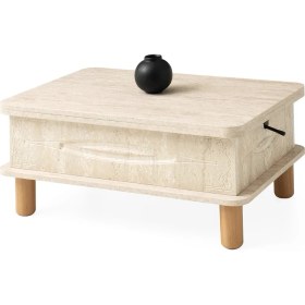 Resim Akıllı Laptop Sehpa Yemek Masası Orta Sehpa Mermer Desen Nepal Sidon 