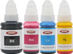 Resim Ekoset Canon uyumlu Mürekkep Tanklı yazıcılar için 4 Renk 
