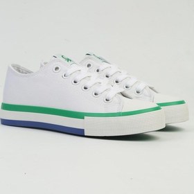 Resim Benetton İthal Beyaz Yesil Kadın Spor Ayakkabı Bnı-10031 001 