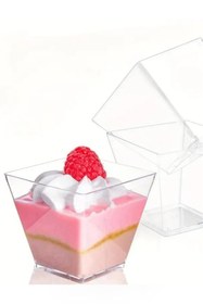 Resim Hepta Collection Beysüs Kübik Prizma Kase Mika Kapaksız Sunum Kabı 25'li 200 CC 