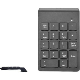 Resim Lecakolma Kablosuz 2.4g Sayısal Tuş Takımı Ofis Mini Taşınabilir Klavye (Yurt Dışından) 