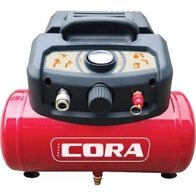 Resim Cora 6 1.5 Hp 8 Bar 6 LT Mini Yağsız Kompresör 