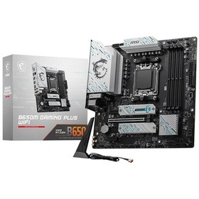 Resim Msi B650M Gaming Plus WiFi AMD B650 7200 MHz (OC) DDR5 Soket AM5 mATX Anakart 