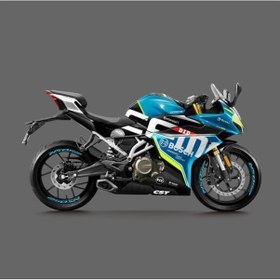 Resim Cf Moto 250 Sr Motosiklet Jant İçi Yazı Sticker Etiket Modeli Turkuaz 