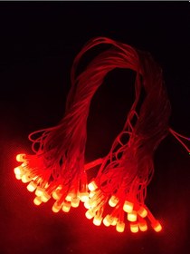 Resim Kırmızı 10 Metre Led Işık 220volt Dekor Ledi - Yılbaşı Ağacı Ledi Kırmızı 