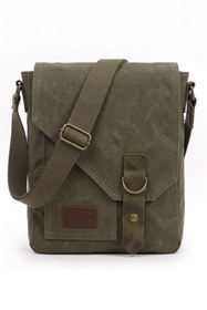 Resim Old Cotton Mumlu Kanvas Erkek Postacı Çantası Günlük Tablet Omuz Çantası 22x28 cm 