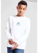 Resim Sandslash Baskılı Unisex Çocuk Beyaz Sweatshirt Beyaz 
