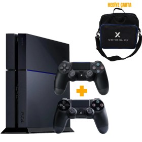 Resim Sony PS4 Standart 500GB (Yenilenmiş) + 2 Kol + ConsoleX Çanta + 12 Ay Garanti 