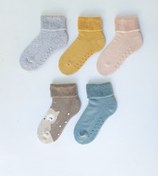 Resim MEM SOCKS 5'li Kaydırmaz Havlu Çocuk Çorabı 